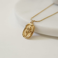 Vintage Rose Medallion Necklace